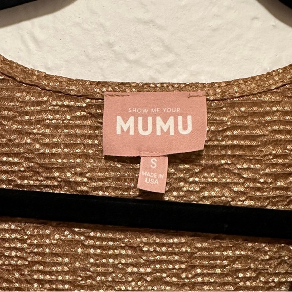 Show Me Your Mumu, Kimora Wrap Dress, Tan Confetti, Size Small, Never Worn - Picture 4 of 6